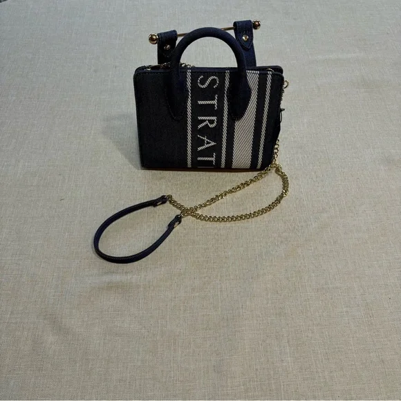 NWT Strathberry Nano Denim Tote - Picture 3 of 7